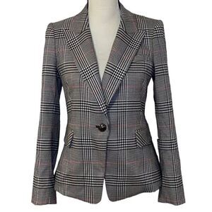 Lini Eve Plaid Single-Button Lined Blazer